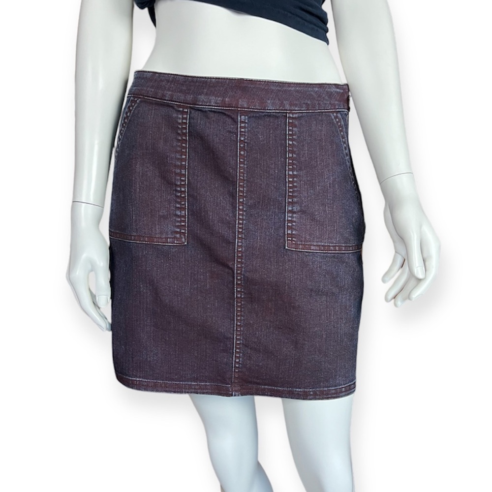 Prana Stretch Denim Skirt